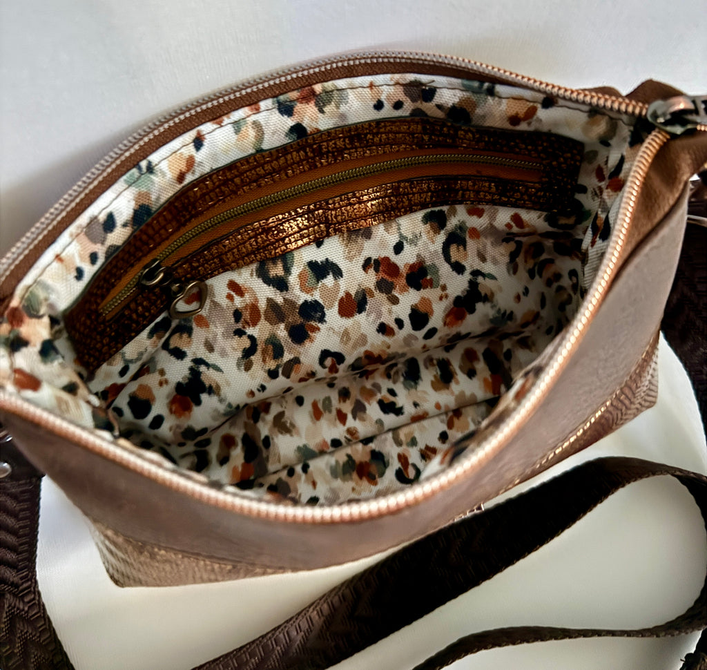 Copper Glow Crossbody Bag