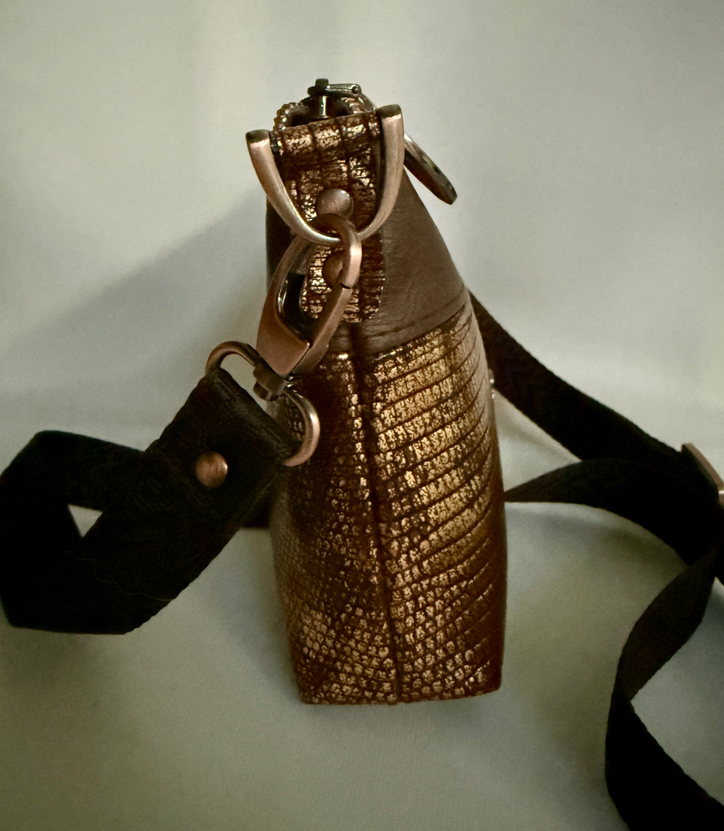 Copper Glow Crossbody Bag