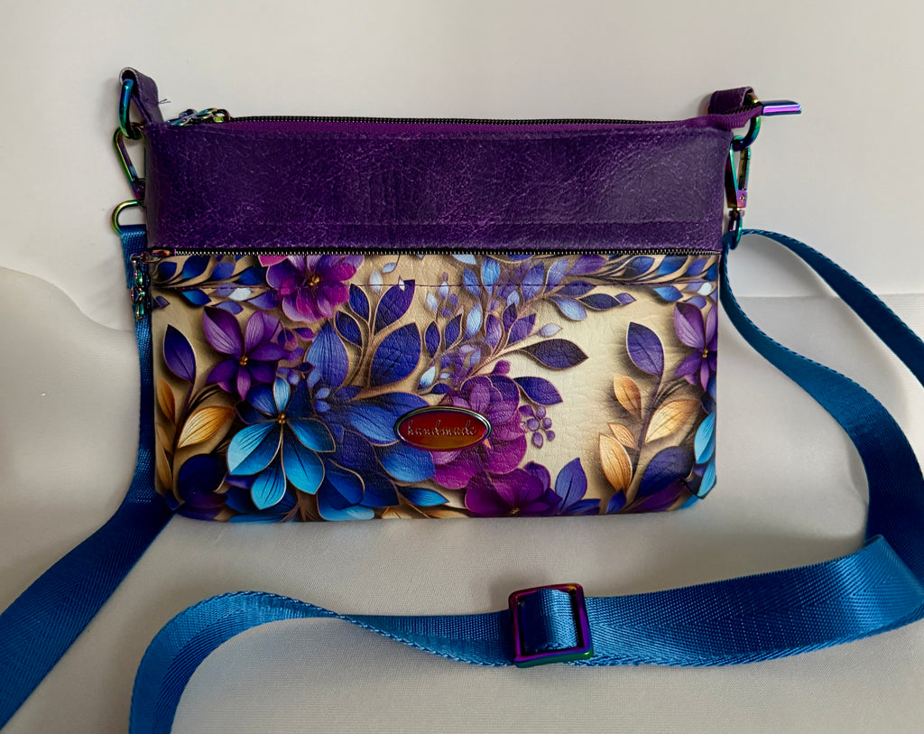 Starburn Faux Leather Crossbody Bag