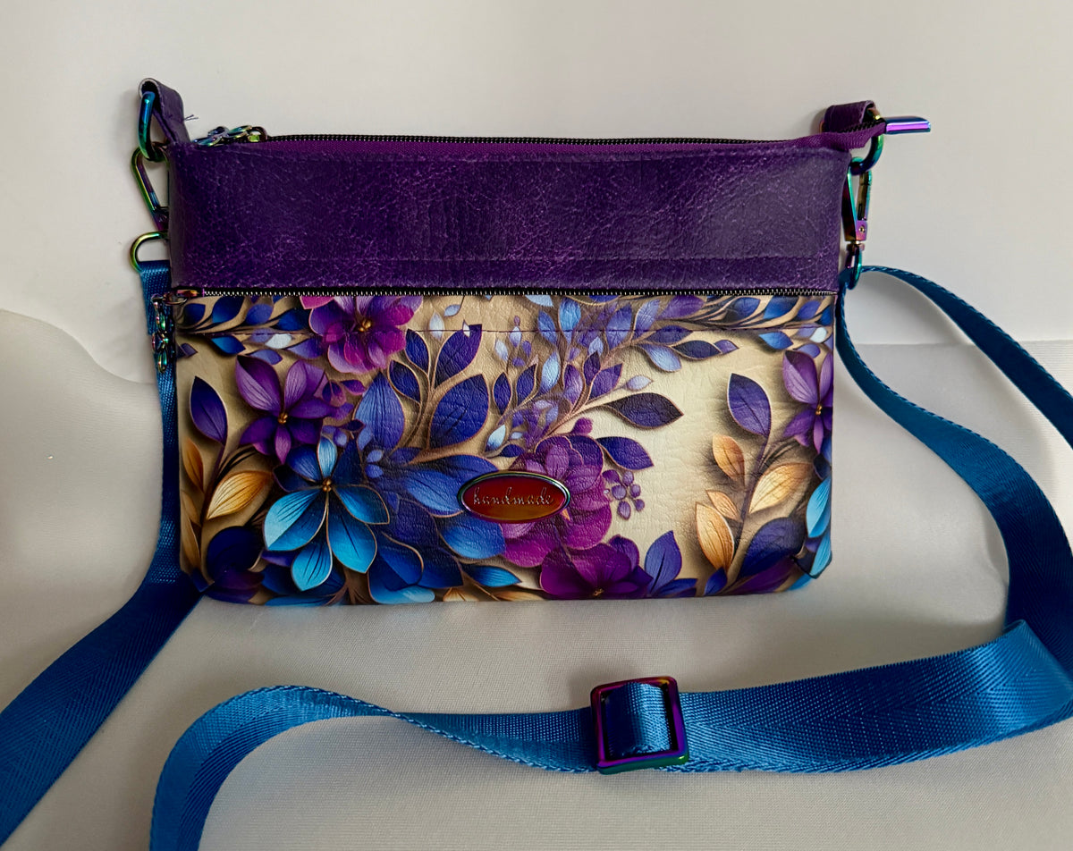 Starburn Faux Leather Crossbody Bag