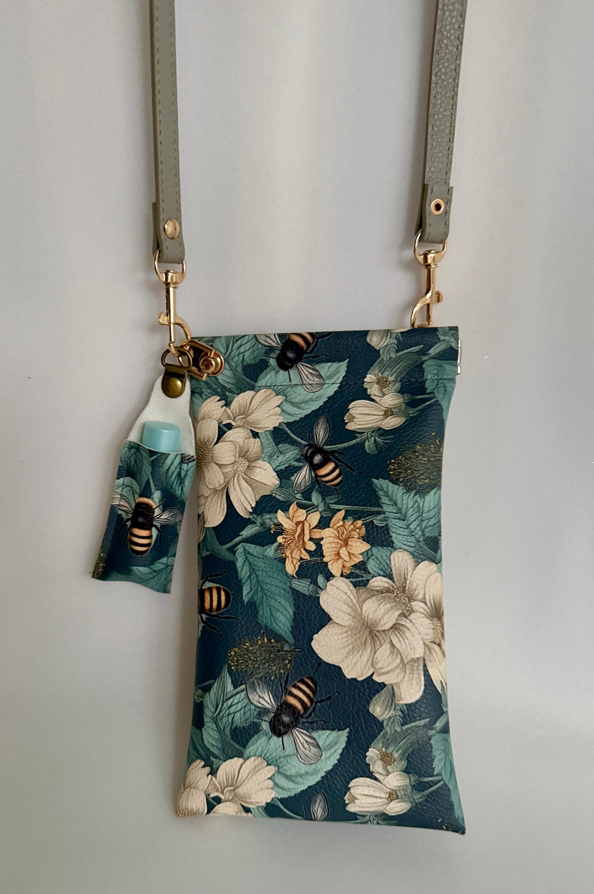 Faux Leather Crossbody Cell Phone Carrier