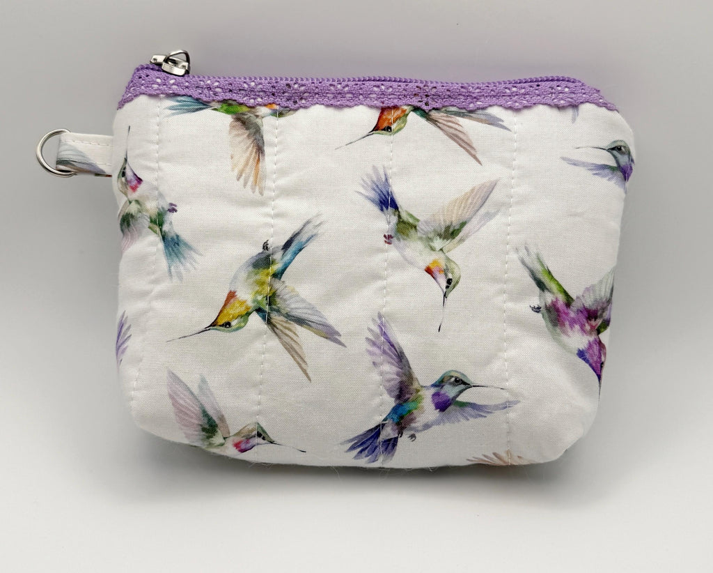 Handmade Quilted Small Zipper Pouch