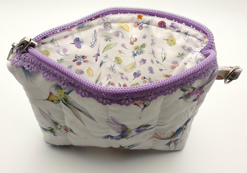 Handmade Quilted Small Zipper Pouch