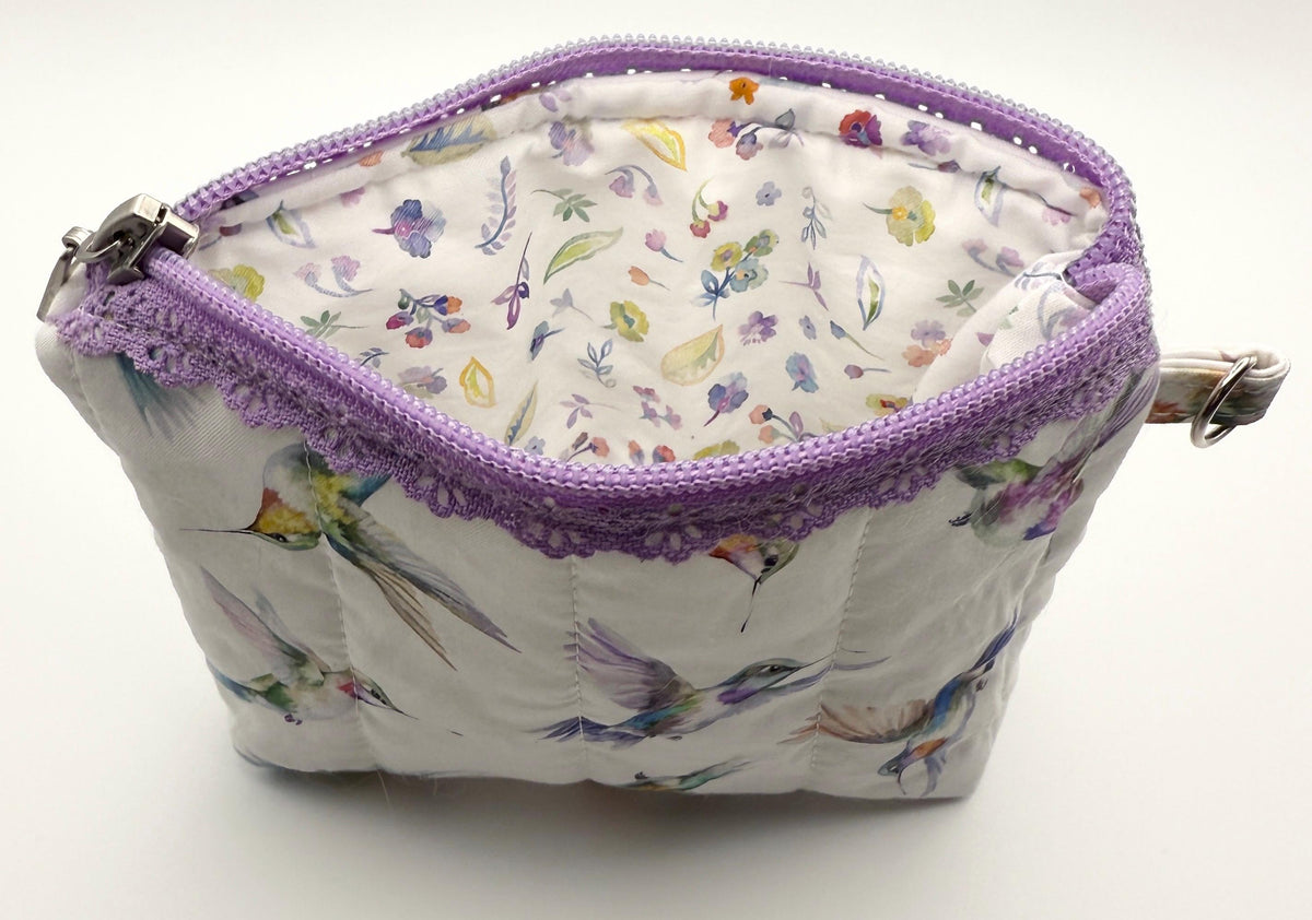 Handmade Quilted Small Zipper Pouch