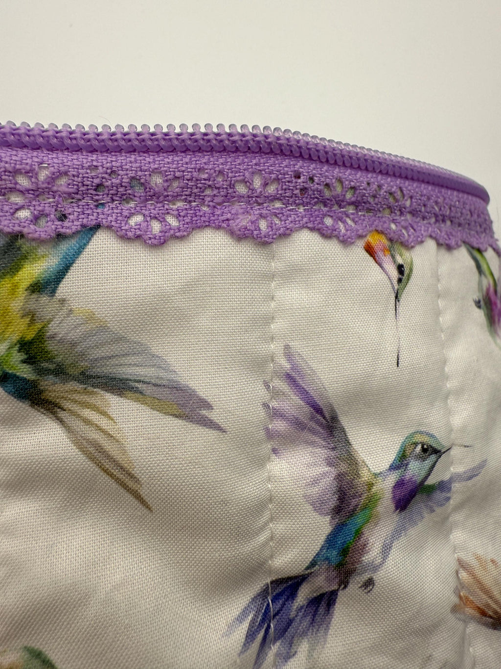 Handmade Quilted Small Zipper Pouch