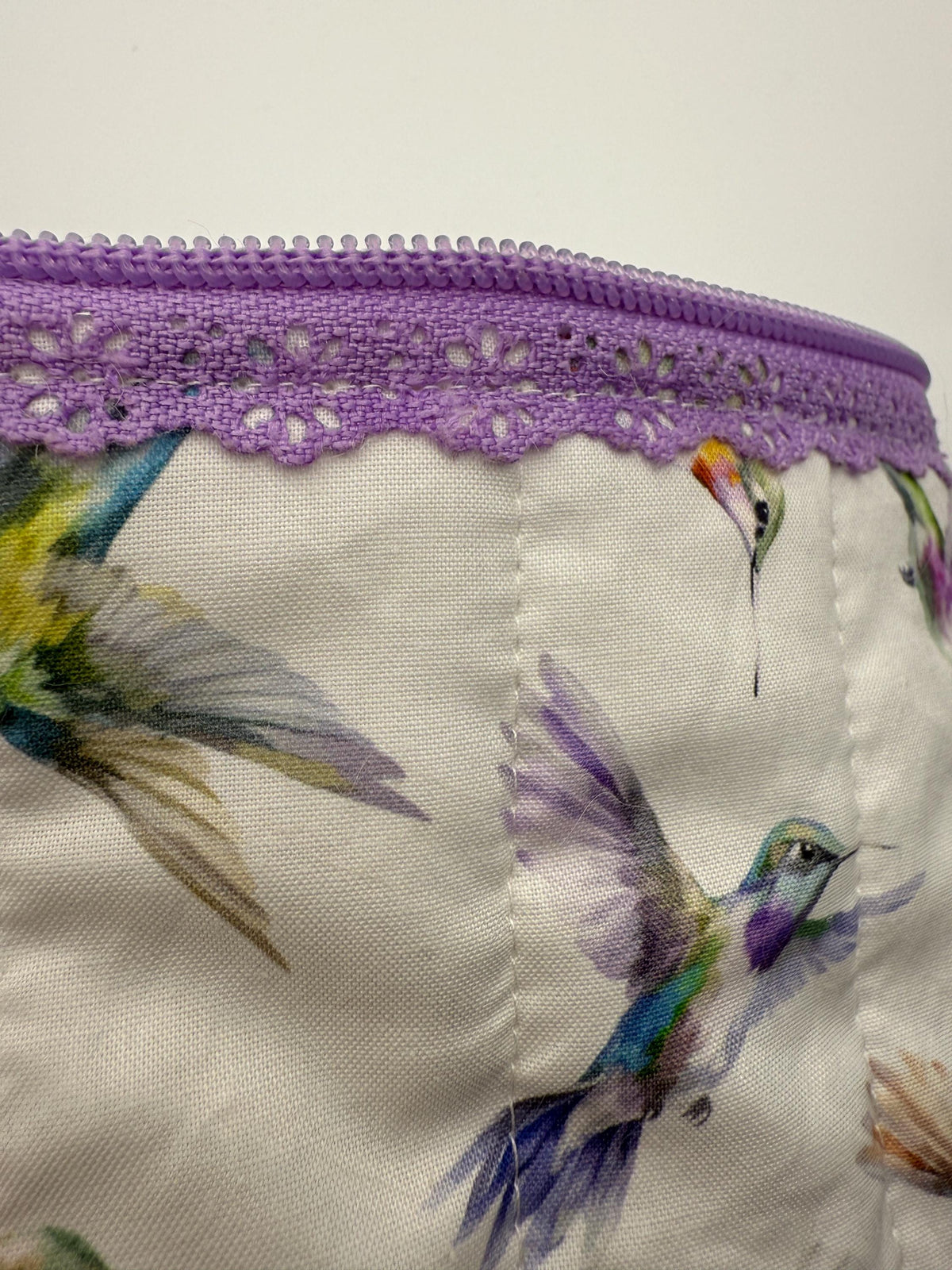 Handmade Quilted Small Zipper Pouch